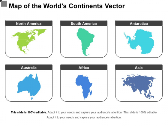 Map Of The Worlds Continents Vector Ppt PowerPoint Presentation Icon Graphics Example PDF