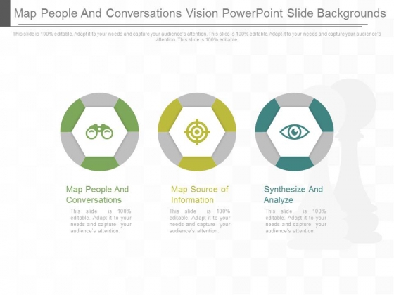 Map People And Conversations Vision Power Point Slide Backgrounds