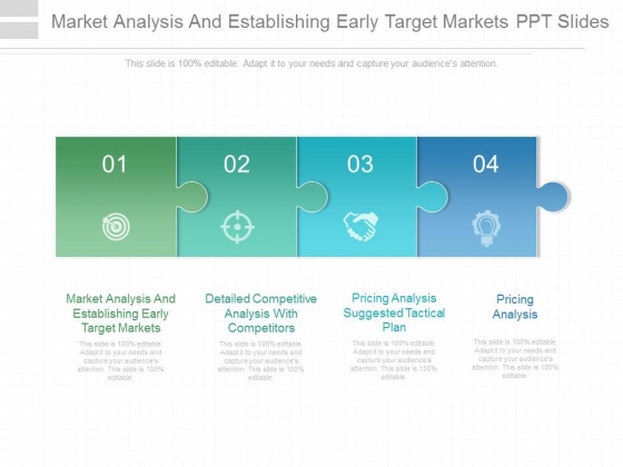 Market Analysis And Establishing Early Target Markets Ppt Slides