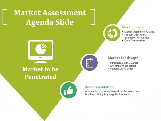 market assessment agenda slide ppt powerpoint presentation visual