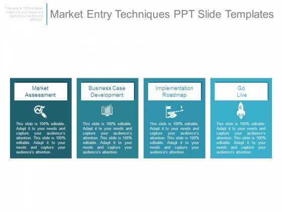 Market Entry Techniques Ppt Slide Templates