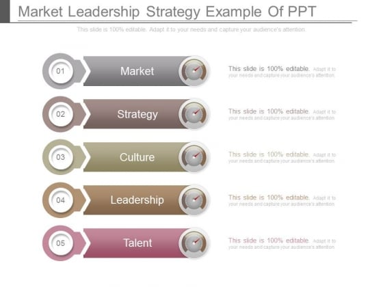 Market Leadership Strategy Example Of Ppt Market Leadership Strategy Example Of Ppt
