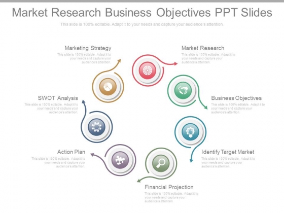 Market Research Business Objectives Ppt Slides