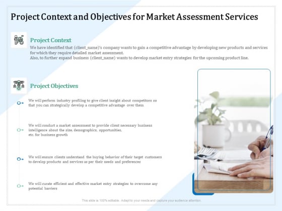 Market Research Project Context And Objectives For Market Assessment Services Ppt PowerPoint Presentation Outline Slides PDF Market Research Project Context And Objectives For Market Assessment Services Ppt PowerPoint Presentation Outline Slides PDF