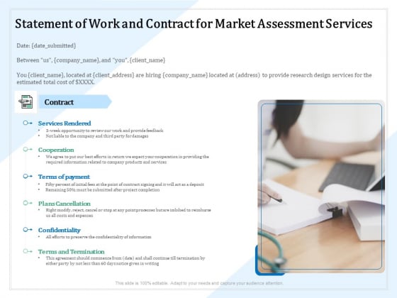 Market Research Statement Of Work And Contract For Market Assessment Services Ppt PowerPoint Presentation Show Portrait PDF Market Research Statement Of Work And Contract For Market Assessment Services Ppt PowerPoint Presentation Show Portrait PDF
