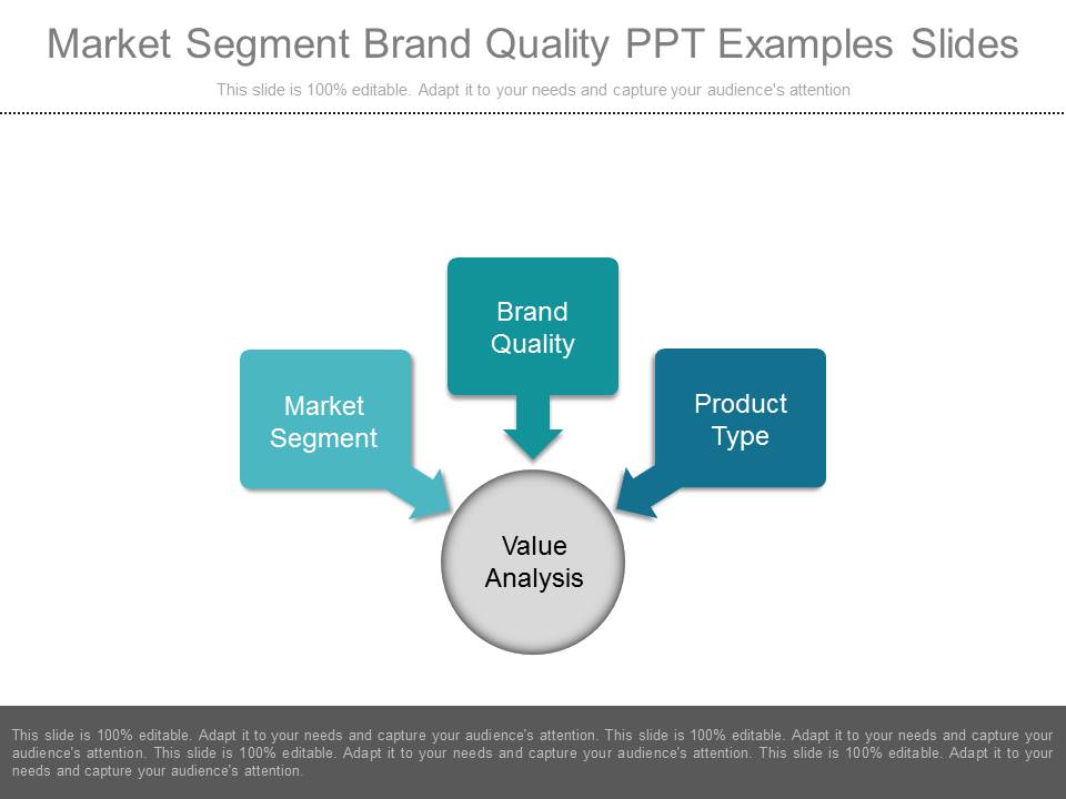 Market Segment Brand Quality Ppt Examples Slides