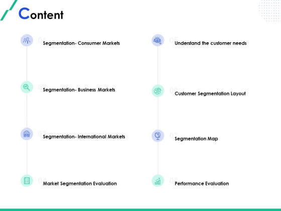 Market Segmentation Content Ppt Layouts Slide Download PDF Market Segmentation Content Ppt Layouts Slide Download PDF
