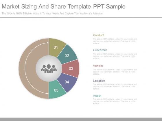 Market Sizing And Share Template Ppt Sample