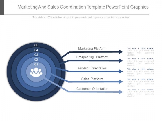 Marketing And Sales Coordination Template Powerpoint Graphics