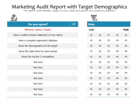Marketing Audit Report With Target Demographics Ppt PowerPoint Presentation File Layouts PDF Marketing Audit Report With Target Demographics Ppt PowerPoint Presentation File Layouts PDF