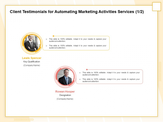 Marketing Automation Client Testimonials For Automating Marketing Activities Services Guidelines PDF Marketing Automation Client Testimonials For Automating Marketing Activities Services Guidelines PDF