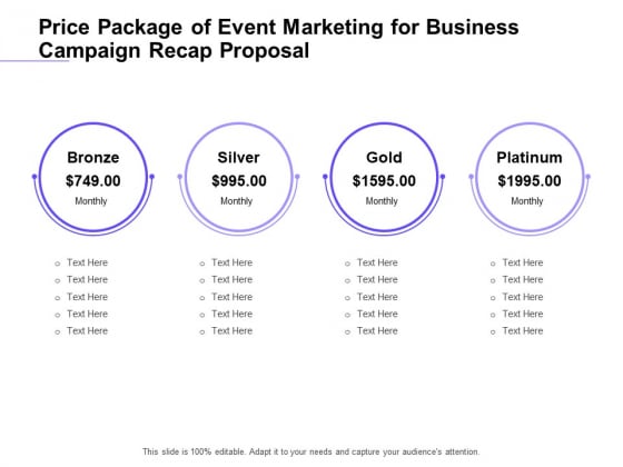 Marketing Campaign Price Package Of Event Marketing For Business Campaign Recap Proposal Brochure PDF Marketing Campaign Price Package Of Event Marketing For Business Campaign Recap Proposal Brochure PDF