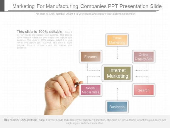Marketing For Manufacturing Companies Ppt Presentation Slide Marketing For Manufacturing Companies Ppt Presentation Slide