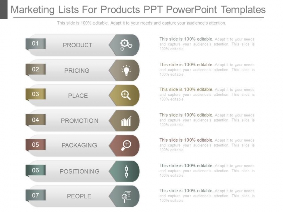 Marketing Lists For Products Ppt Powerpoint Templates Marketing Lists For Products Ppt Powerpoint Templates