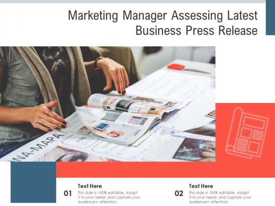Marketing Manager Assessing Latest Business Press Release Ppt PowerPoint Presentation Outline Elements PDF Marketing Manager Assessing Latest Business Press Release Ppt PowerPoint Presentation Outline Elements PDF