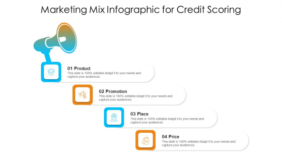 Marketing Mix Infographic For Credit Scoring Ppt Summary Gallery PDF Marketing Mix Infographic For Credit Scoring Ppt Summary Gallery PDF
