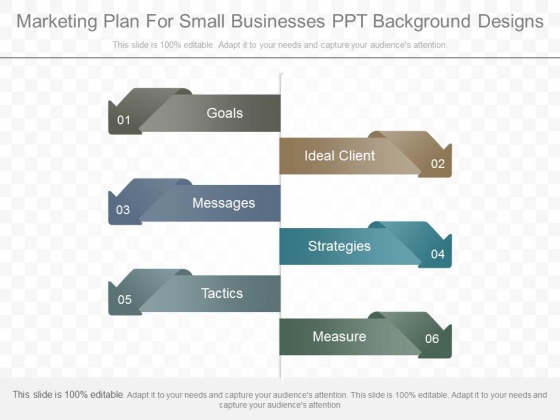 Marketing Plan For Small Businesses Ppt Background Designs