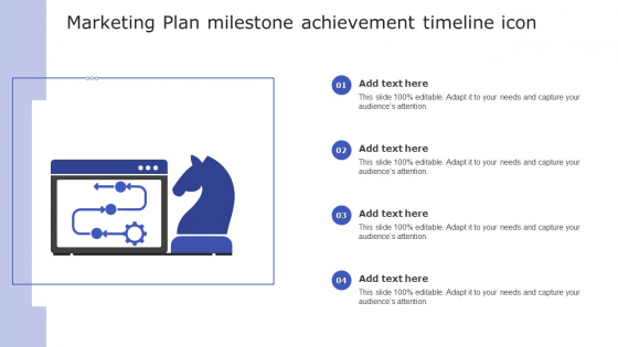 Marketing Plan Milestone Achievement Timeline Icon Download PDF
