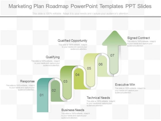marketing plan roadmap powerpoint templates ppt slides powerpoint