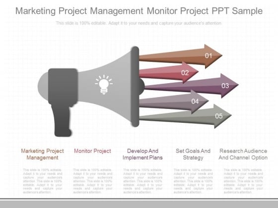 Marketing Project Management Monitor Project Ppt Sample Marketing Project Management Monitor Project Ppt Sample