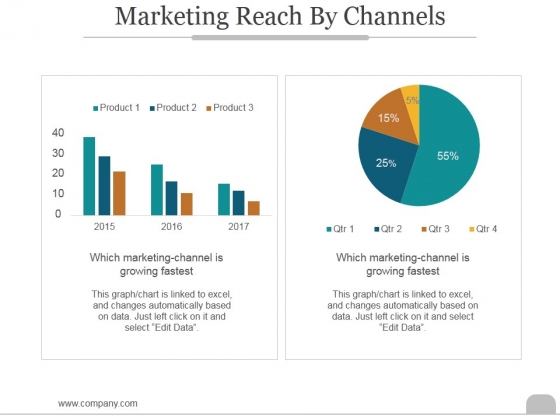 Marketing Reach By Channels Ppt PowerPoint Presentation Professional