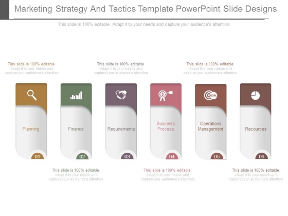 marketing strategy and tactics template powerpoint slide designs