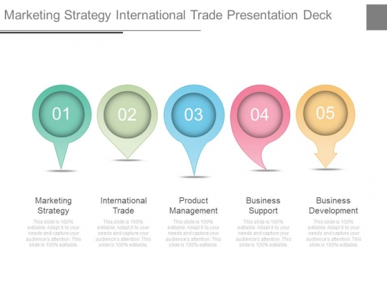 marketing strategy international trade presentation deck