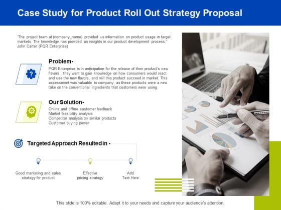 Marketing Strategy Proposal For Product Launch Case Study For Product Roll Out Strategy Proposal Ideas PDF Marketing Strategy Proposal For Product Launch Case Study For Product Roll Out Strategy Proposal Ideas PDF