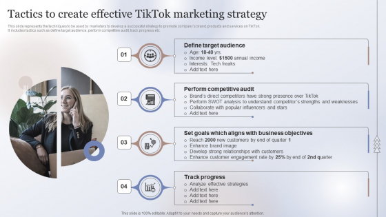 Marketing Strategy To Enhance Tactics To Create Effective Tiktok Marketing Strategy Slides PDF