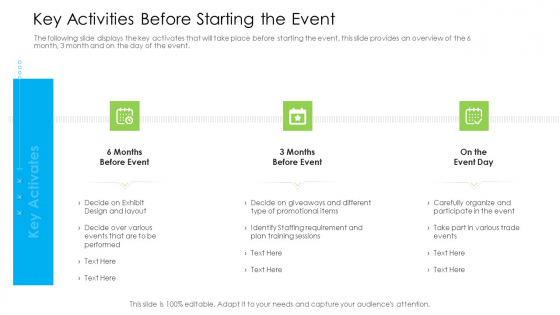 Marketing Techniques Online Offline Commercial Activities Key Activities Before Starting The Event Part Brochure PDF Marketing Techniques Online Offline Commercial Activities Key Activities Before Starting The Event Part Brochure PDF