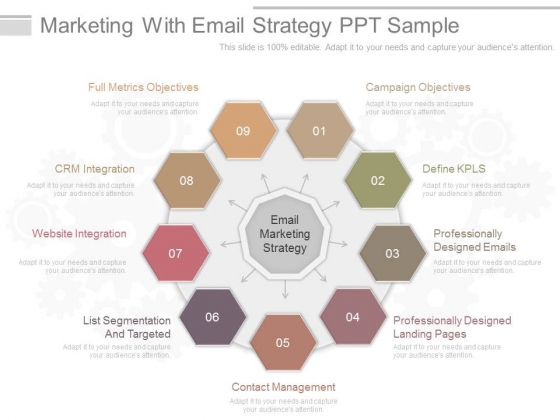 Marketing With Email Strategy Ppt Sample