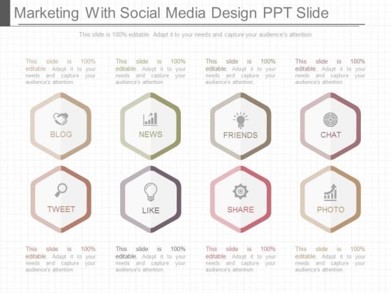 Marketing With Social Media Design Ppt Slide Marketing With Social Media Design Ppt Slide