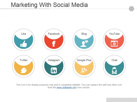 Marketing With Social Media Ppt PowerPoint Presentation File Slide Portrait