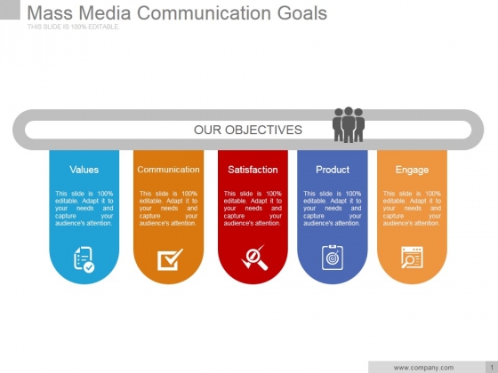 Mass Media Communication Goals Ppt PowerPoint Presentation Information