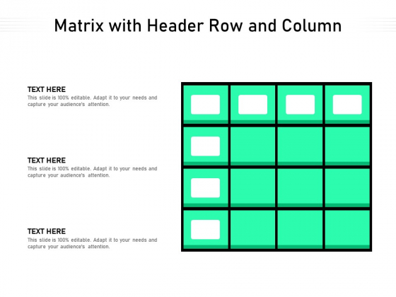 Matrix With Header Row And Column Ppt PowerPoint Presentation Gallery Templates PDF Matrix With Header Row And Column Ppt PowerPoint Presentation Gallery Templates PDF