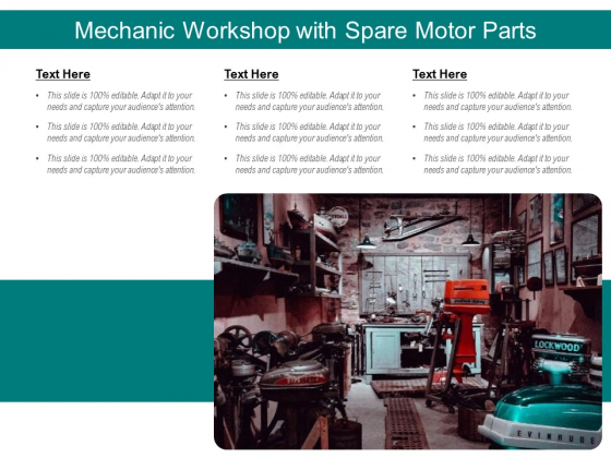 Mechanic Workshop With Spare Motor Parts Ppt PowerPoint Presentation Gallery Picture PDF Mechanic Workshop With Spare Motor Parts Ppt PowerPoint Presentation Gallery Picture PDF