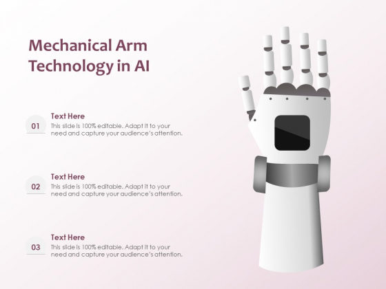 Mechanical Arm Technology In AI Ppt PowerPoint Presentation File Templates PDF Mechanical Arm Technology In AI Ppt PowerPoint Presentation File Templates PDF