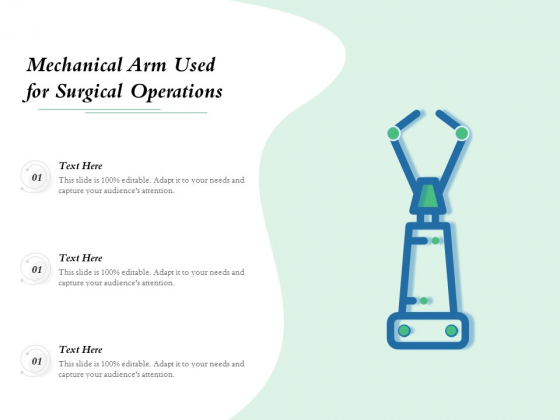 Mechanical Arm Used For Surgical Operations Ppt PowerPoint Presentation Gallery Graphic Images PDF Mechanical Arm Used For Surgical Operations Ppt PowerPoint Presentation Gallery Graphic Images PDF