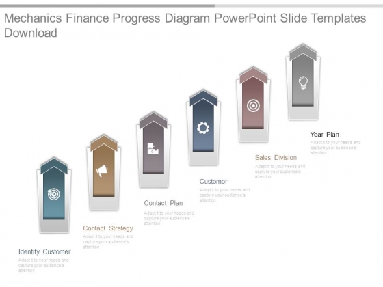 Mechanics Finance Progress Diagram Powerpoint Slide Templates Download