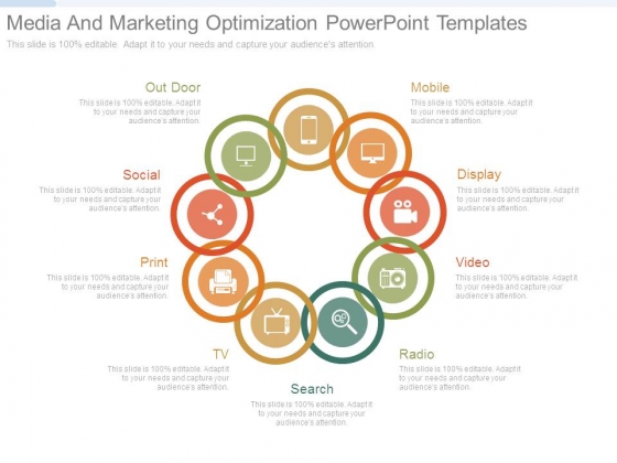 Media And Marketing Optimization Powerpoint Templates Media And Marketing Optimization Powerpoint Templates