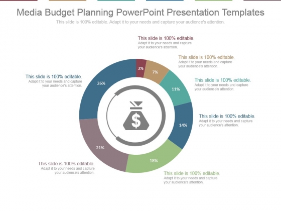visual search division donut 7 stages powerpoint slides