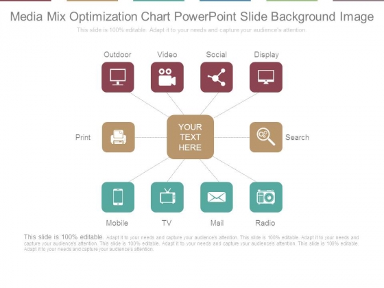 Media Mix Optimization Chart Powerpoint Slide Background Image Media Mix Optimization Chart Powerpoint Slide Background Image