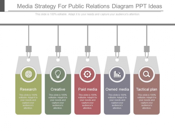 Media Strategy For Public Relations Diagram Ppt Ideas