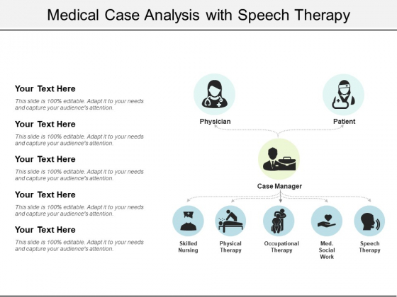 Medical Case Analysis With Speech Therapy Ppt PowerPoint Presentation File Outline PDF