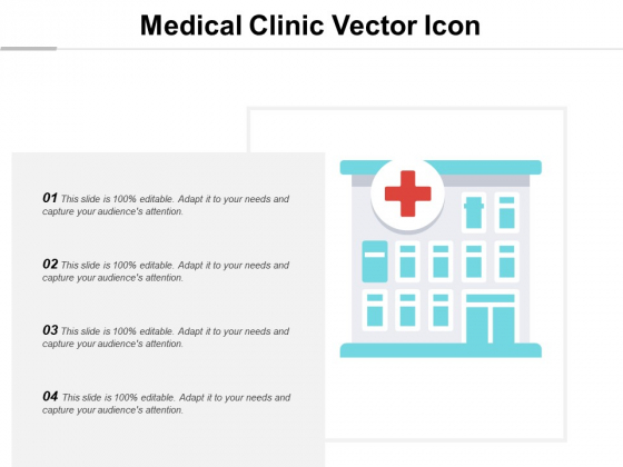 Medical Clinic Vector Icon Ppt Powerpoint Presentation Professional Graphics Example