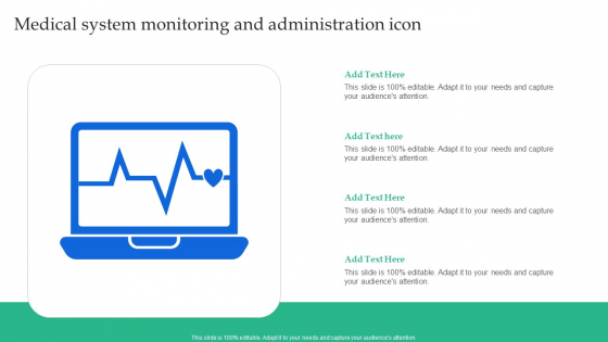 Medical System Monitoring And Administration Icon Icons PDF
