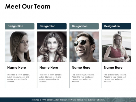 Meet Our Team Ppt PowerPoint Presentation Pictures Slides