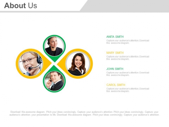 Meet The Team For Support Services Powerpoint Slides