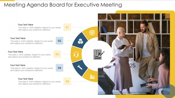 Meeting Agenda Board For Executive Meeting Microsoft PDF