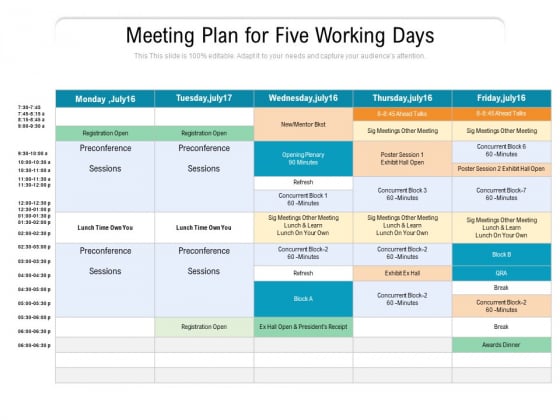 Meeting Plan For Five Working Days Ppt PowerPoint Presentation Pictures Format Ideas PDF Meeting Plan For Five Working Days Ppt PowerPoint Presentation Pictures Format Ideas PDF